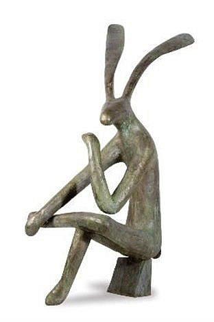 GUY PIERRE DU TOIT, THINKING HARE
BRONZE