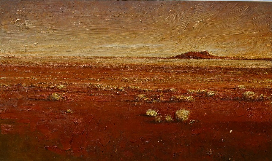 HAROLD VOIGT, RED EARTH LANDSCAPE (KALAHARI)
OIL ON CANVAS