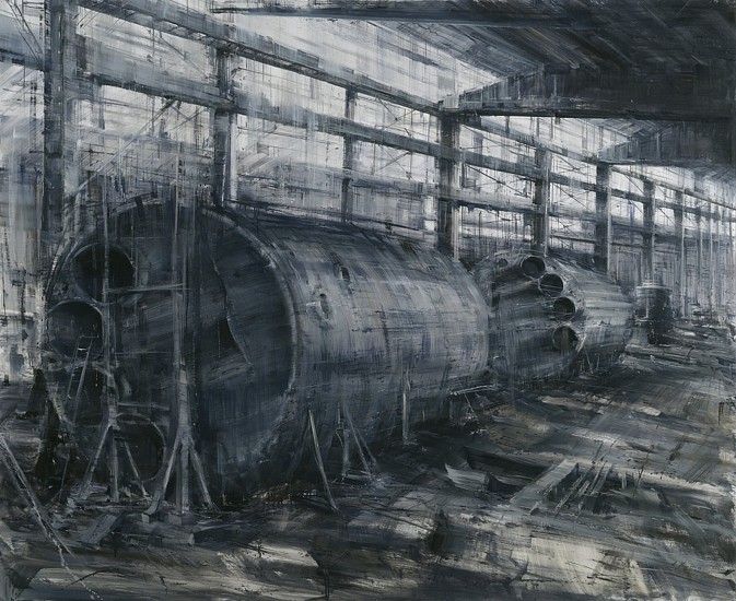 ALESSANDRO PAPETTI, CALDAIA INTERNO INDUSTRIALE
OIL ON CANVAS