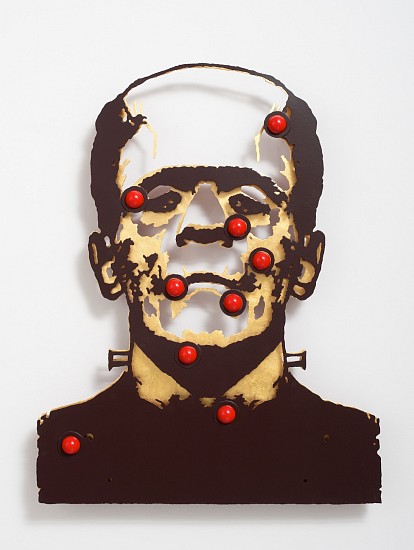 BRETT MURRAY, POTENTATE II
2017, METAL,PAINT, RESIN BALLS AND GOLD LEAF