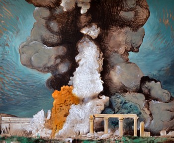 #monument 150 x 120 cm oil and oilstick on canvas