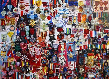 Antecedents to a Glorious Global Order 2017 oil on canvas 160 x 220cm