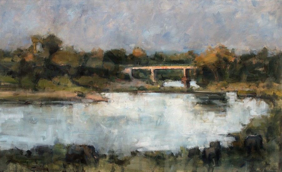 WALTER VOIGT, GASANFTOMBI DAM NEAR CROCODILE BRIDGE
2018, OIL  ON CANVAS