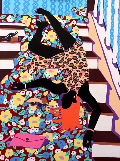 OLIVIÉ KECK, 27 STAIRWAY TO HEAVEN
2018, ENAMEL & POSCA PAINT ON HARDWOOD