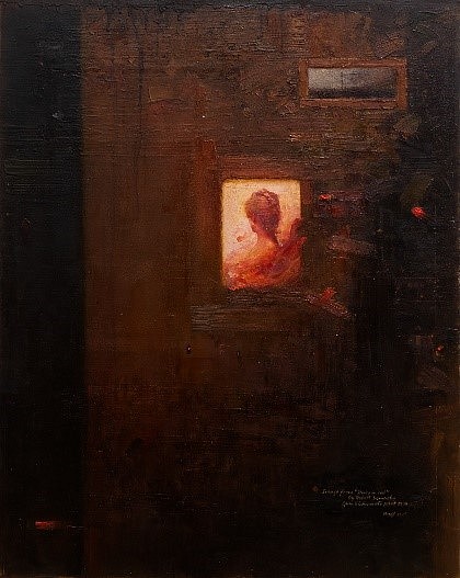 HAROLD VOIGT, AFTER ROBERT DEMACHY (STUDY IN RED)
OIL  ON CANVAS