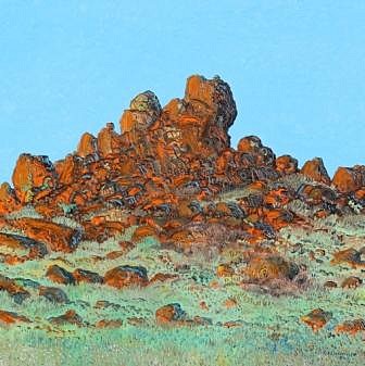 BRUCE BACKHOUSE, Karoo preserved series, Koppie IV
2013, OIL ON CANVAS