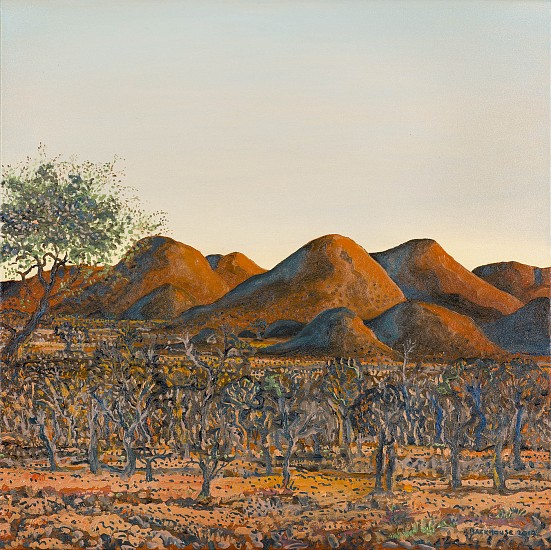 BRUCE BACKHOUSE, Red Korrannaberg,Tswalu
2019, OIL  ON CANVAS