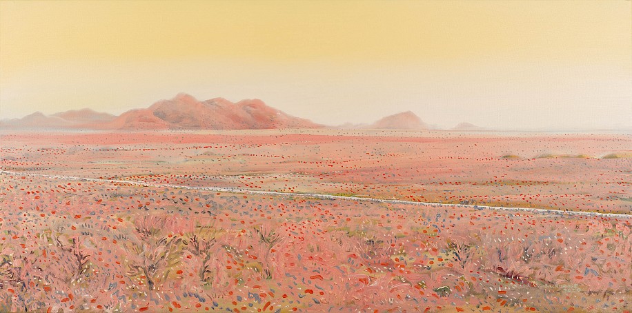 BRUCE BACKHOUSE, Soft Korannaberg, with District Road, Tswalu
2020, OIL  ON CANVAS