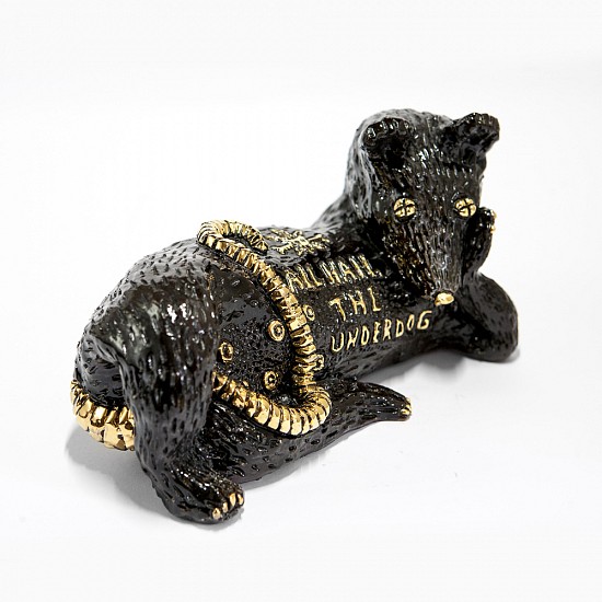 LUCINDA MUDGE, ALL HAIL THE UNDERDOG
2020, CERAMIC, GOLD LUSTRE