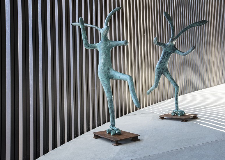 GUY PIERRE DU TOIT, ROLLER SKATE HARES (PAIR)
2020, BRONZE