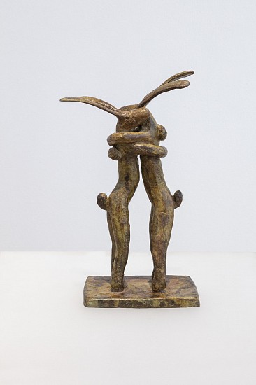 GUY PIERRE DU TOIT, HUGGING HARES I
2020, BRONZE