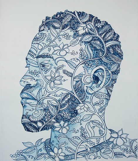 GARY STEPHENS, BLUE JAMES
2018, CHALK PASTEL ON PAPER