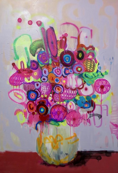 KILMANY-JO LIVERSAGE, FLOWHER 1020
2020, ACRYLIC, AEROSOL SPRAY, UV RESISTANT SEALANT AND MARKER ON CANVAS