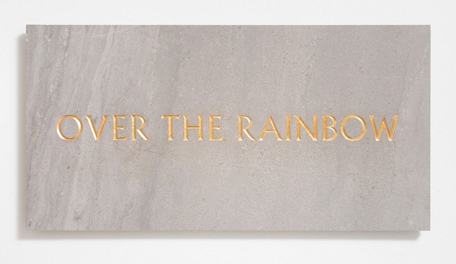 BRETT MURRAY, RAINBOW
2020, GREY MARBLE AND GOLD LEAF