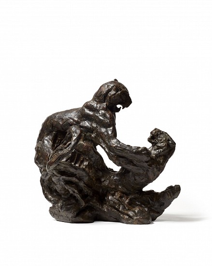 DYLAN LEWIS, FIGHTING LEOPARD PAIR III MAQUETTE (S382)
2021, BRONZE