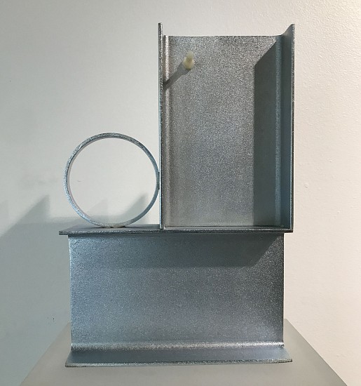 MICHAEL MACGARRY, BOY WITH APPLE
2021, ZINC-PLATED MILD STEEL, NYLONS