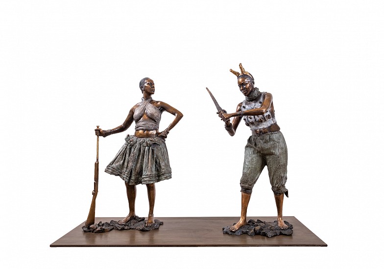 NANDIPHA MNTAMBO, AGOODJIE PAIR MAQUETTES
BRONZE