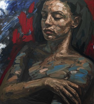 limbo 2022 oil on linen 120x110cm