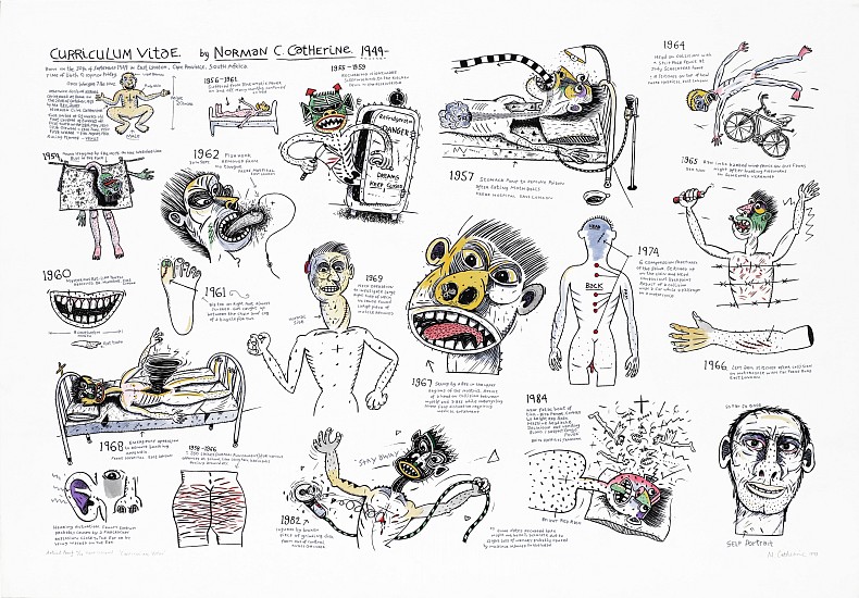 NORMAN CATHERINE, CURRICULUM VITAE
SILKSCREEN (HAND COLOURED)