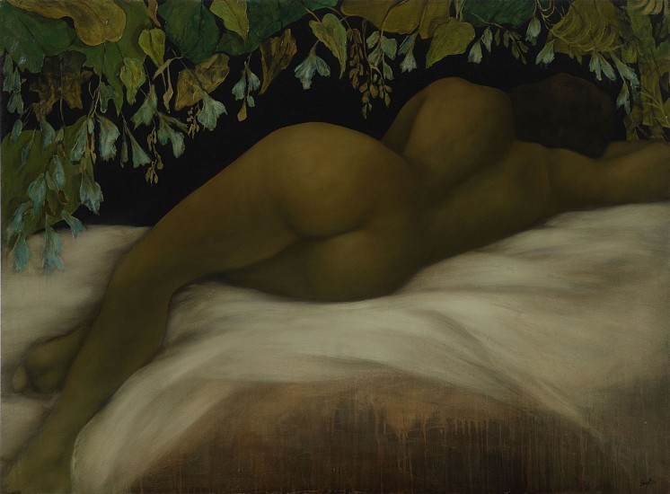 SHANY VAN DEN BERG, RESTING
OIL ON BOARD