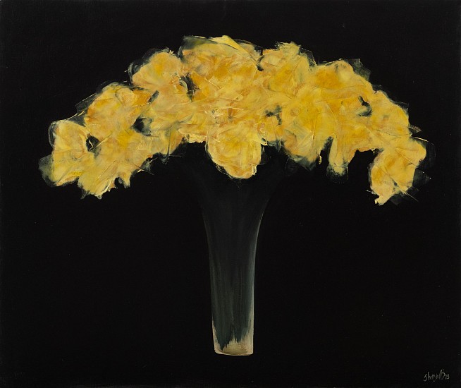 SHANY VAN DEN BERG, YELLOW ROSES FOR HER FRIENDSHIP”¦ AFTER 'ROBERT MAPPLETHORPE'
OIL ON BOARD