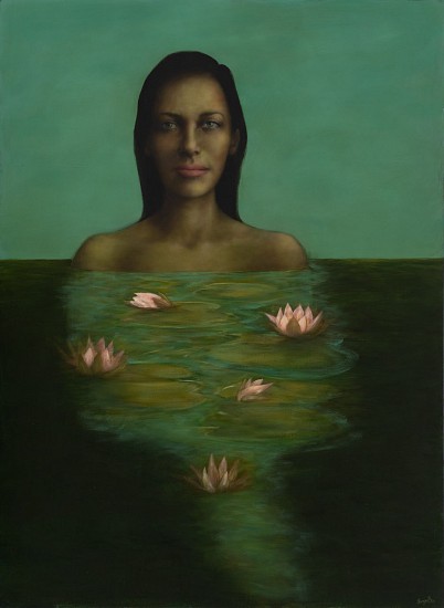 SHANY VAN DEN BERG, HER REFLECTION
OIL ON BOARD