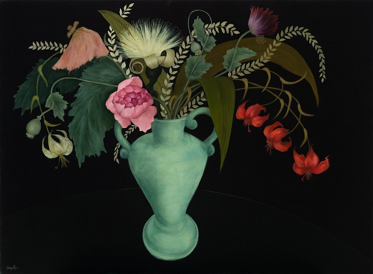 SHANY VAN DEN BERG, HER ENCHANTED BOUQUET
OIL ON BOARD