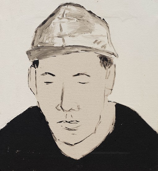 BRETT CHARLES SEILER, PORTRAIT 26
2022, BITUMEN, ROOF PAINT ON CANVAS