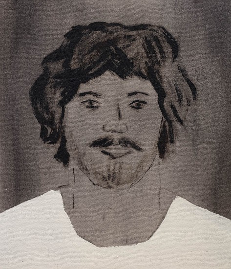 BRETT CHARLES SEILER, PORTRAIT 27
2022, BITUMEN, ROOF PAINT ON CANVAS