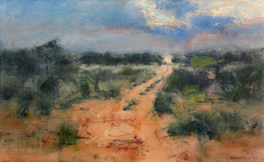 WALTER VOIGT, SUNSET NEAR ROGELLA PAN, TSWALU
OIL  ON CANVAS