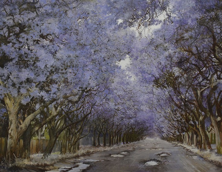 LEIGH VOIGT, JACARANDAS, PRETORIA
2024, OIL  ON CANVAS