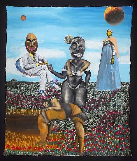 TERESA KUTALA FIRMINO, SANTA MARIA:FEARED AND LOVED
2024, MIXED MEDIA ON CANVAS