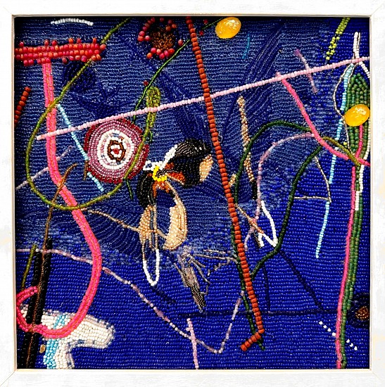 WAYNE BARKER, KISS II
2024, BEADED PANEL