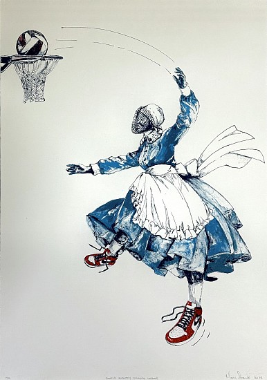 MARY SIBANDE, SOPHIE LEISURELY PLAYING NETBALL
2024, 3 COLOUR LITHOGRAPH