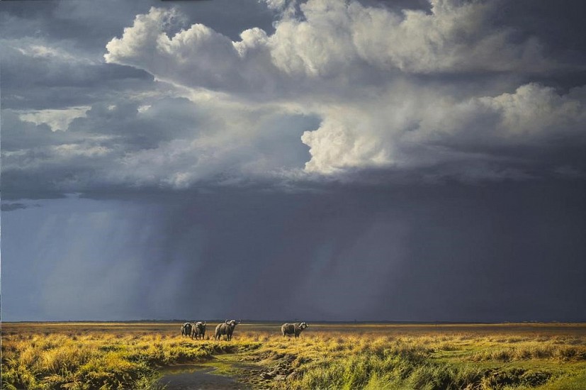 PAUL AUGUSTINUS, THE RIFT VALLEY PLAINS BELOW THE OLLOLO ESCARPMENT
OIL CANVAS