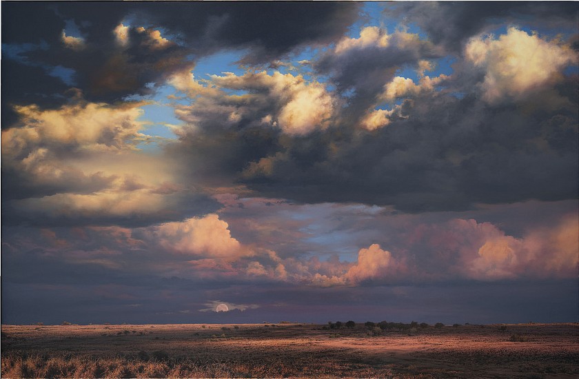 PAUL AUGUSTINUS, KUDIAKAM HARVEST MOONRISE
OIL ON CANVAS