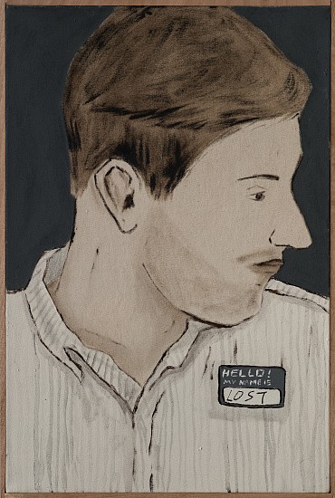 BRETT CHARLES SEILER, LOST (SEASON MYSELF)
BITUMEN & ROOF PAINT ON CANVAS