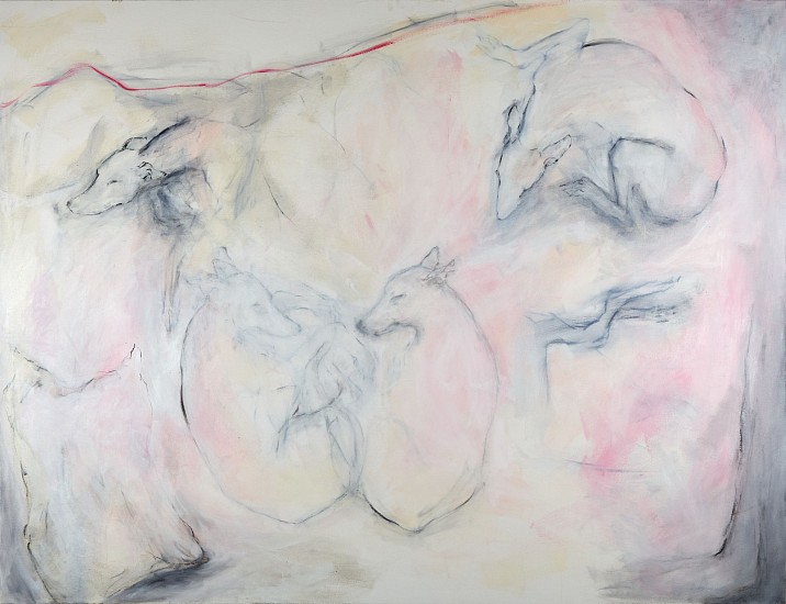 NICOLA  BAILEY, LIGHT DREAMS FOR DAY SLEEPERS
2025, OIL AND CHARCOAL ON CANVAS