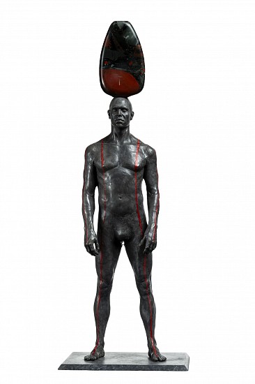 ANGUS TAYLOR, BOWERED I, EDITION 1/1
2026, BRONZE AND BLOODSTONE