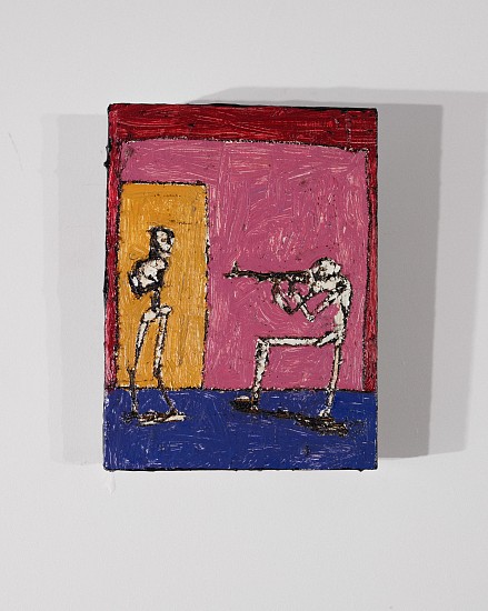 BOYTCHIE, UNTITLED (HELD AT GUNPOINT)
OIL, ENAMEL AND BITUMEN