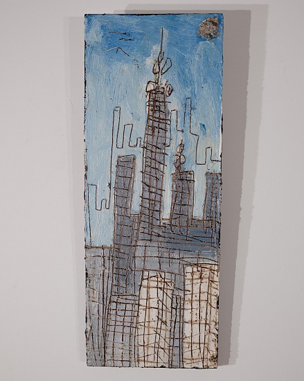 BOYTCHIE, UNTITLED (ANOTHER DYSTOPIA II)
OIL, ENAMEL AND BITUMEN