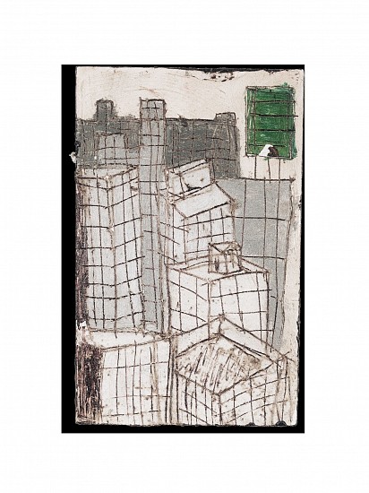BOYTCHIE, UNTITLED (DYSTOPIA)
2026, ACRYLIC, OIL, ENAMEL AND BITUMEN ON WOOD