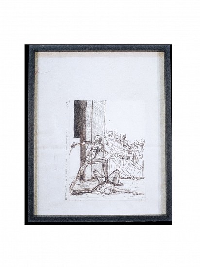 BOYTCHIE, UNTITLED (FIGHT 2 THE DEATH)
2026, PEN AND PENCIL ON PAPER.A4.