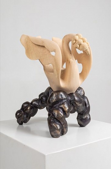 ATANG  TSHIKARE, THWASANA
2026, BRONZE AND WOOD