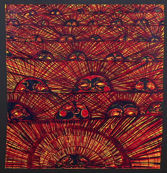 LADY  SKOLLIE, “MÔRE IS NOG ‘N DAG”<br />
2026, INK AND CRAYON ON FABRIANO